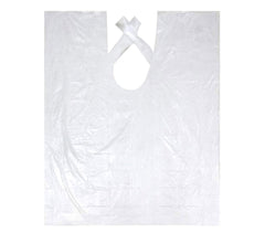 Pack de 12 pièces Capes blanches à usage unique 158998 pour les salon 90x110 cm