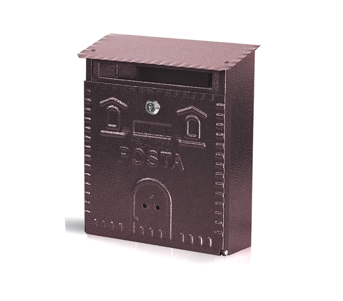 Boîte aux lettres Sender Iron Brown Art. 701 avec serrure 23X9X29 cm