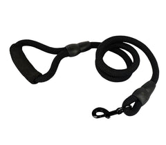 Laisse à corde en nylon 280120 chiens taille moyenne 120 cm avec mousqueton noir