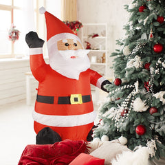 Père Noël gonflable 120h cm 785196 avec éclairage LED de protection IP44