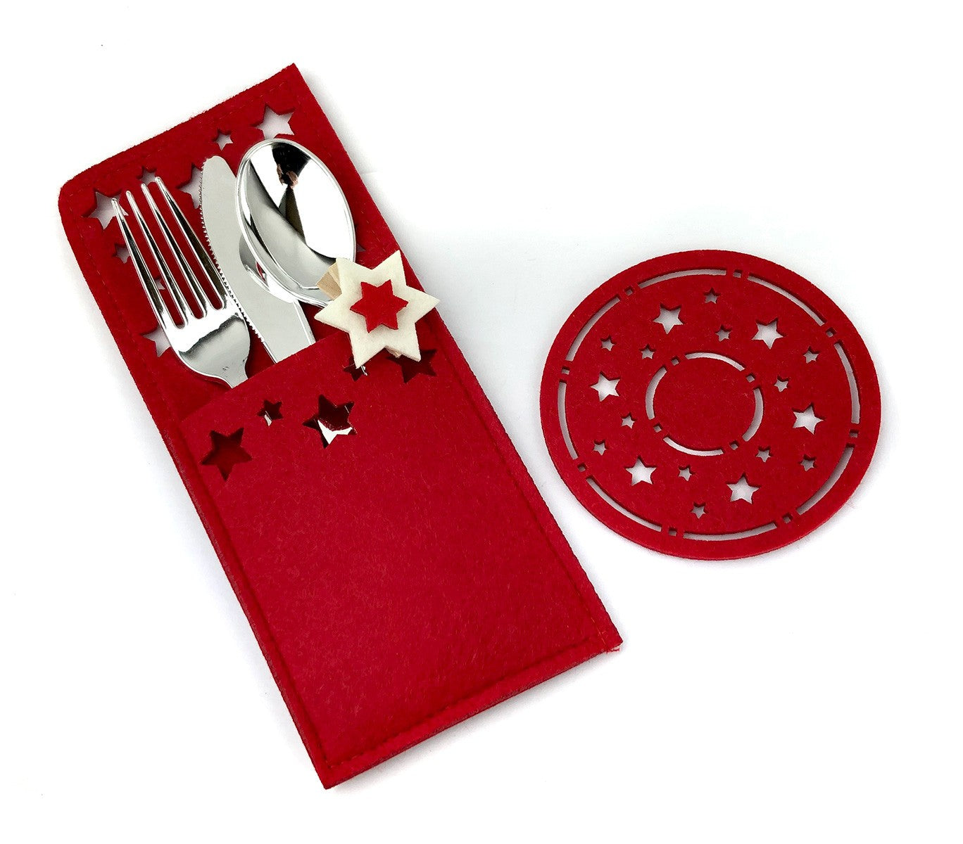 637388 Lot de 4 paquets de 7 pièces pour la décoration de la table  de noël