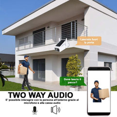 Caméra ip Wifi 717222 avec charge solaire caméra CMOS IP66 2MP avec app