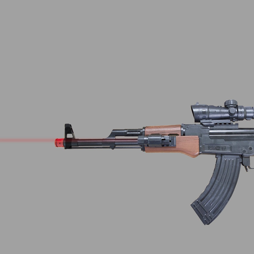Mitrailleuse d’assaut jouet 103021 3 fléchettes 34 boules AK90TRY avec led