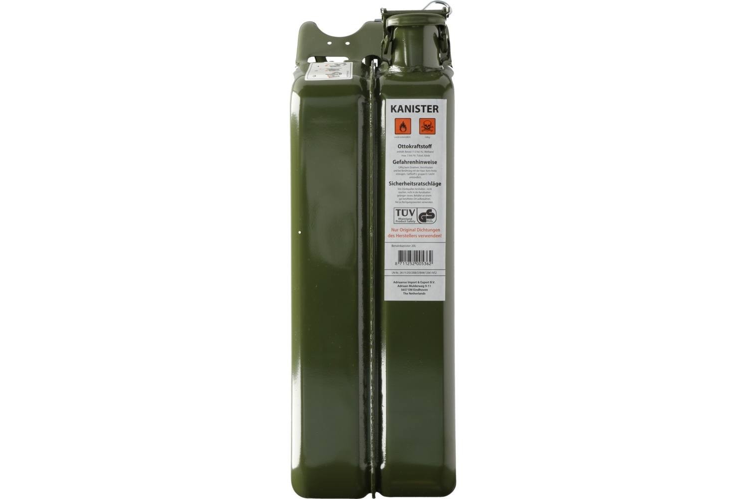 Réservoir en métal, capacité 20L pour carburants liquides et sans plomb TUV GS