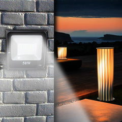 Phare extérieur led mur lumière 50W étanche 115837 IP66 6500K lumière froide