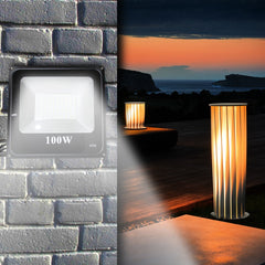 Phare extérieur led mur lumière 100W étanche 115844 IP66 6500K lumière froide