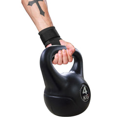 Kettlebell fitness 4kg en pvc 186946 avec sable et poignée anti-frottement