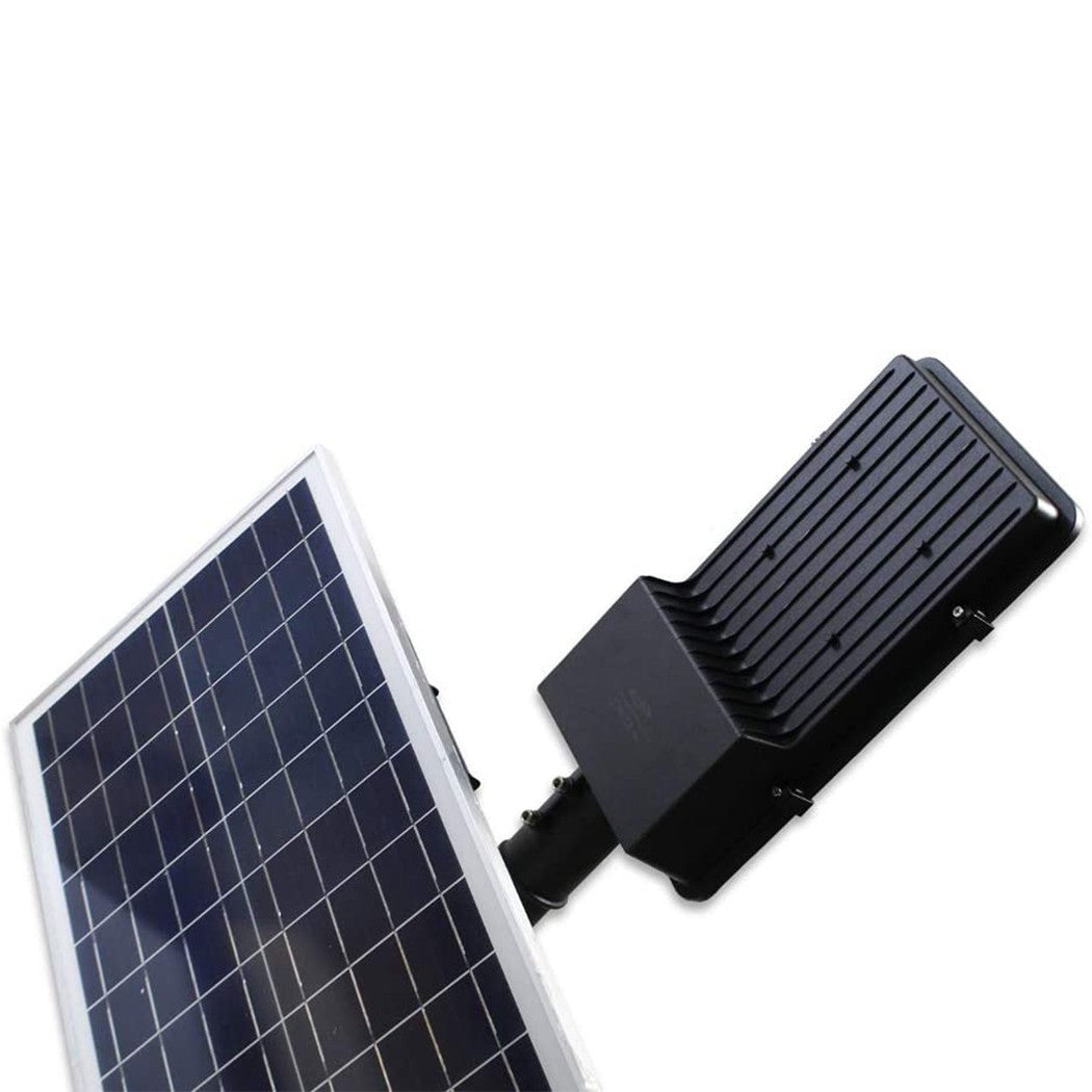 Lampadaire lumineux led route 100W support 061007 panneau solaire crépusculaire