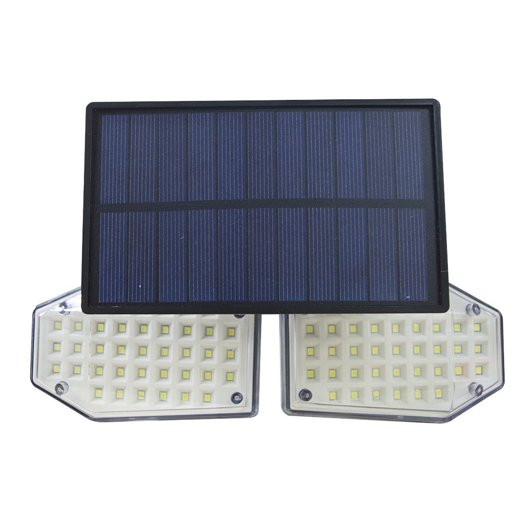 Lampe de panneau solaire grand-angle 270°. 78 LED 640788 capteur de mouvement