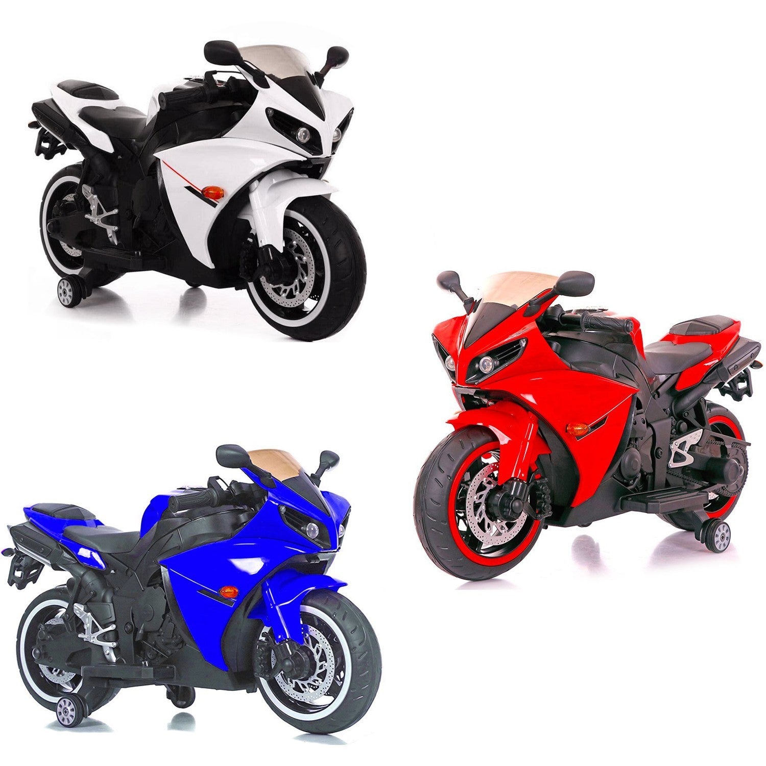 B32150 Moto électrique Faster BKT pour enfants lumières et sons 12V MP3 USB