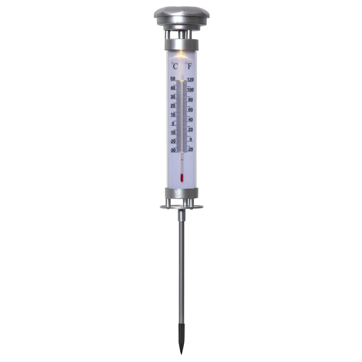 Termomètre avec lumière led pour le sol 896403 panneau solaire et crépusculaire