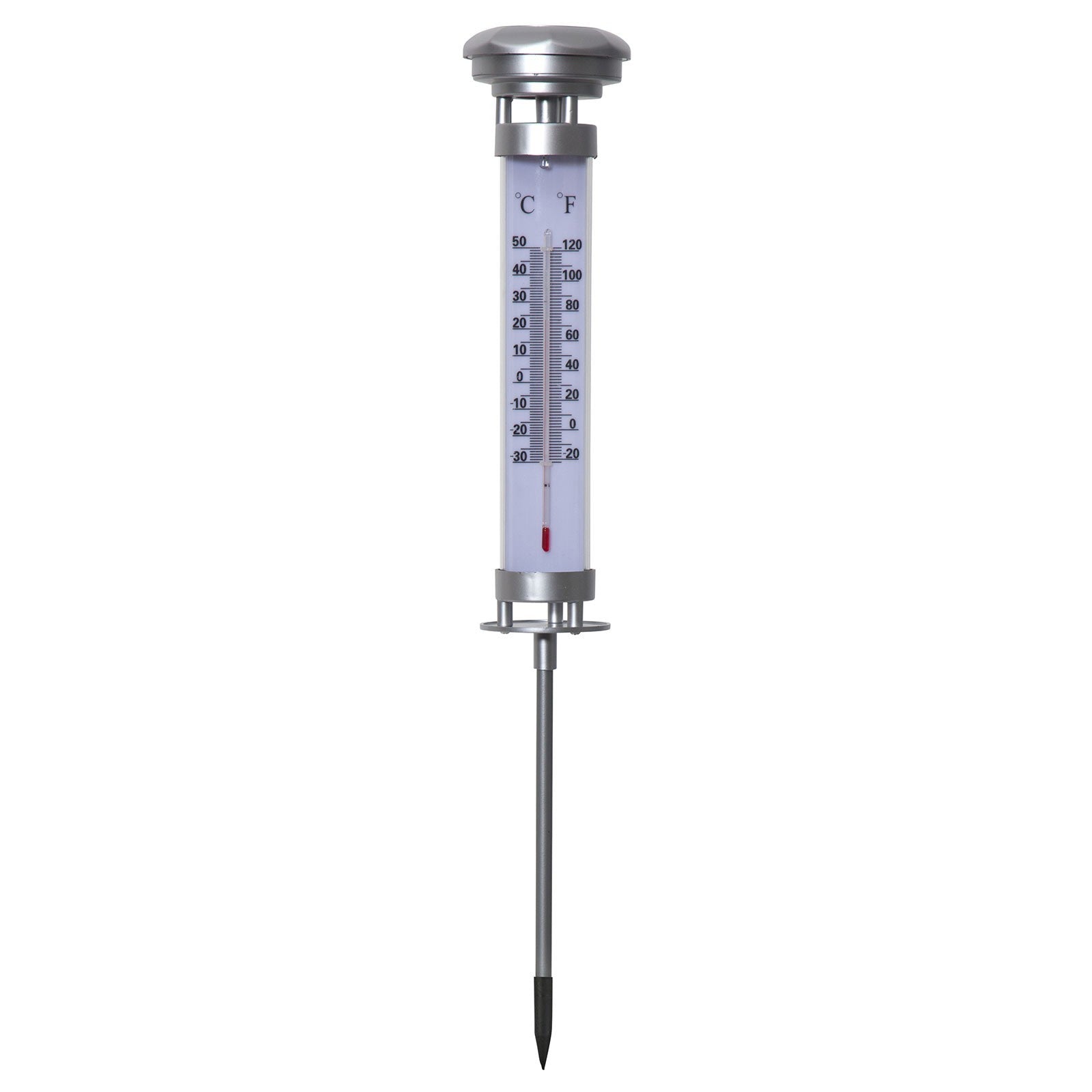 Termomètre avec lumière led pour le sol 896403 panneau solaire et crépusculaire