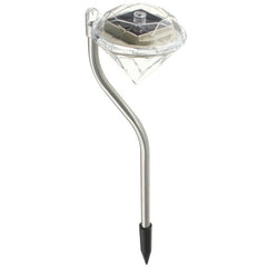 Lampe led rgb énergie solaire 32 cm en forme de diamant marqueur