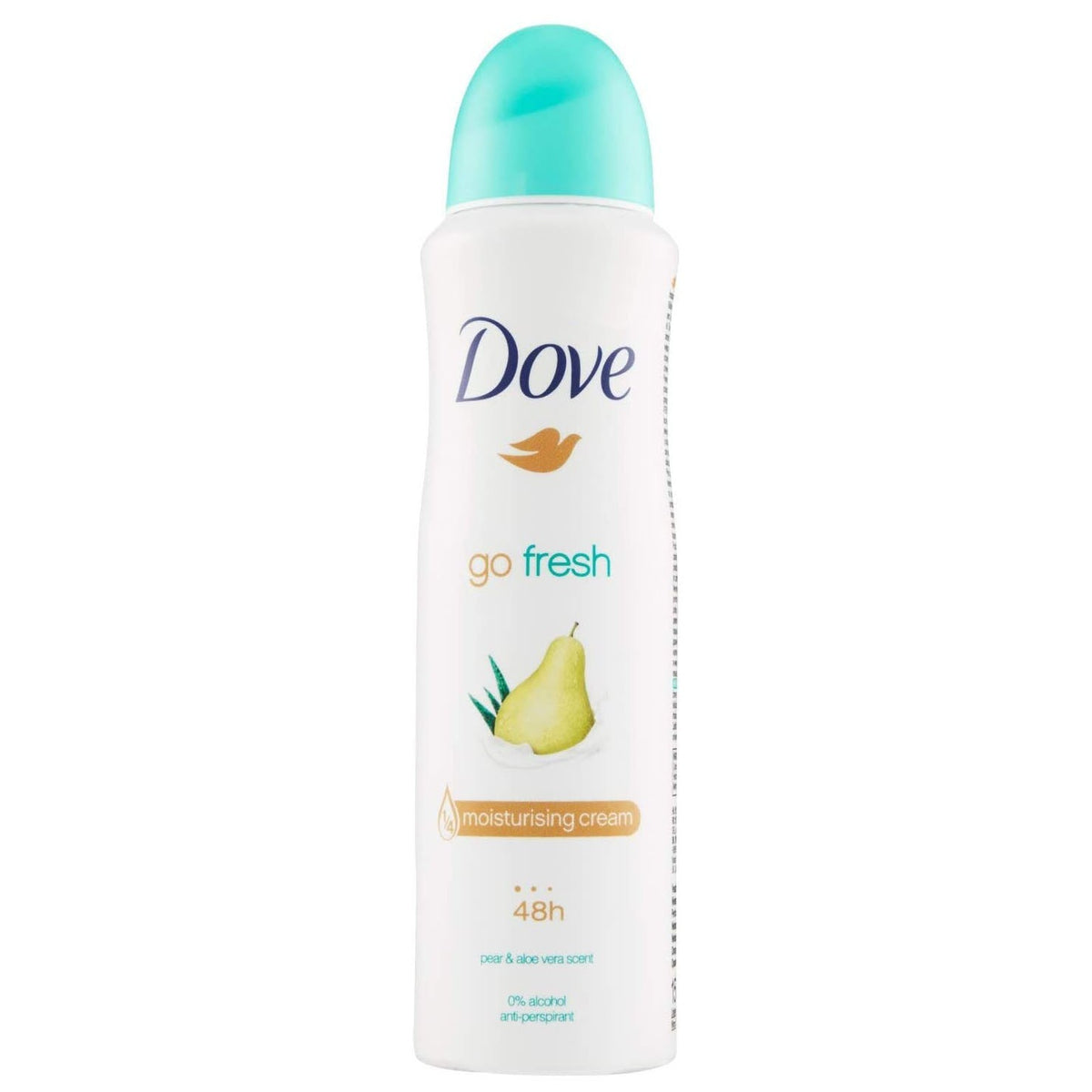 DOVE go fresh désodorisant à l’aloe vera et poire 559204 antirespirant 48h 250ml