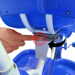Tricycle poussoir enfants LT916 double frein et siège pivotant devant maman