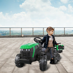 Tracteur électrique pour enfants 12V remorque BK0925 MP3 télécommande, lumières