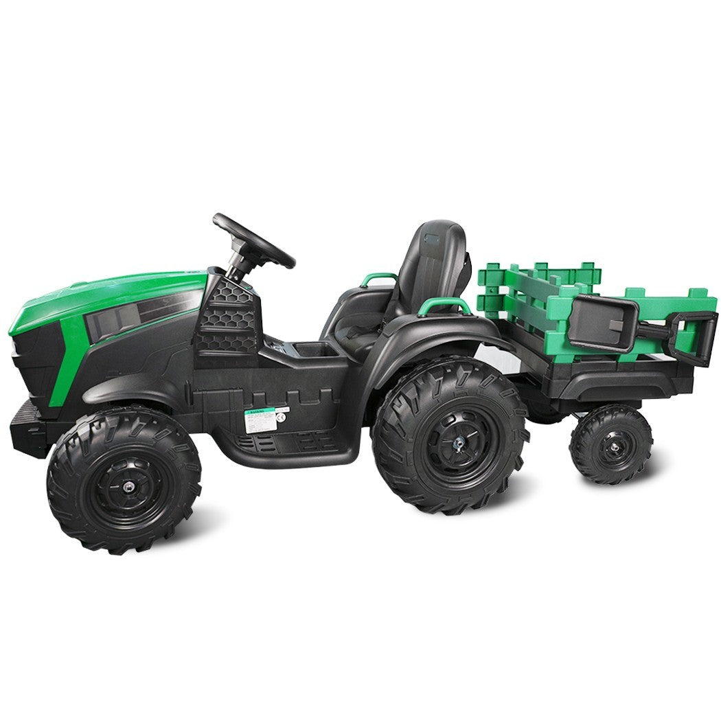 Tracteur électrique pour enfants 12V remorque BK0925 MP3 télécommande, lumières