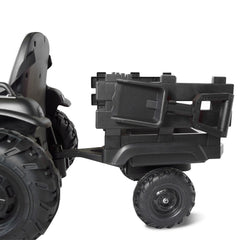 Tracteur électrique pour enfants 12V remorque BK0925 MP3 télécommande, lumières