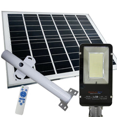 Lampadaire lumineux led route 200W support 062004 panneau solaire crépusculaire