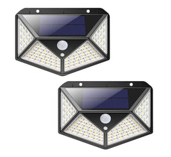 2 pièces Lampe solaire rechargeable 641006 capteur mouvement 100 angle LED 270