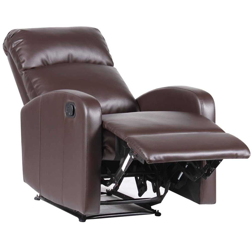 Fauteuil inclinable détente manuelle SAMOA WD repose-pieds amovible en faux cuir
