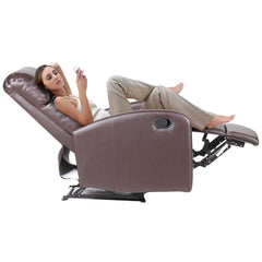 Fauteuil inclinable détente manuelle SAMOA WD repose-pieds amovible en faux cuir