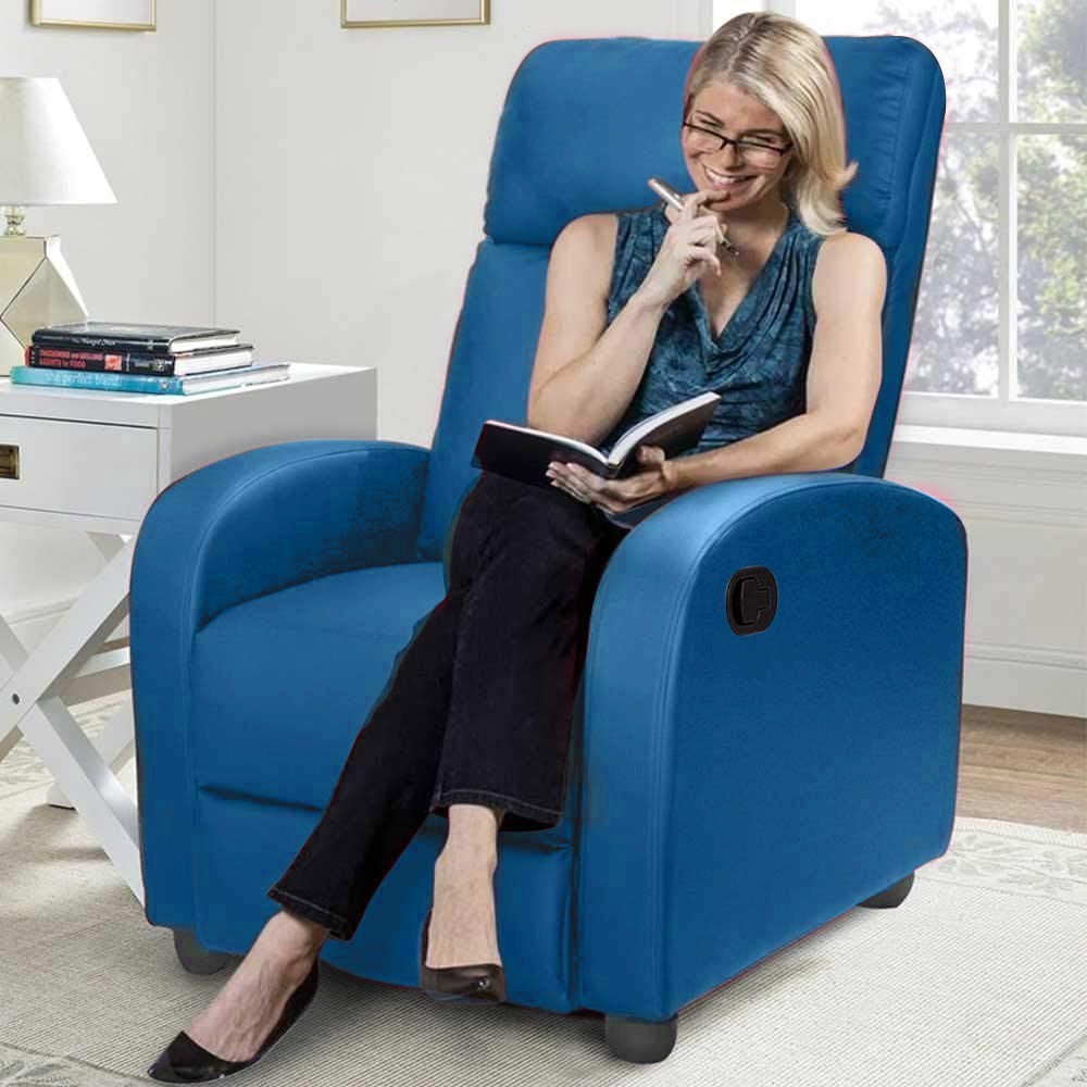 Fauteuil inclinable détente manuelle SAMOA WD repose-pieds amovible en faux cuir