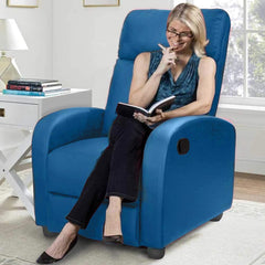 Fauteuil inclinable détente manuelle SAMOA WD repose-pieds amovible en faux cuir