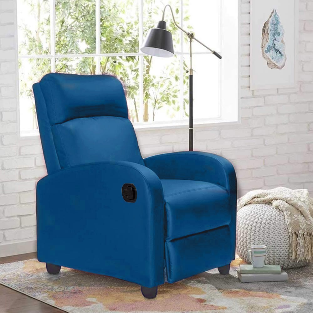 Fauteuil inclinable détente manuelle SAMOA WD repose-pieds amovible en faux cuir