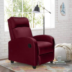 Fauteuil inclinable détente manuelle SAMOA WD repose-pieds amovible en faux cuir