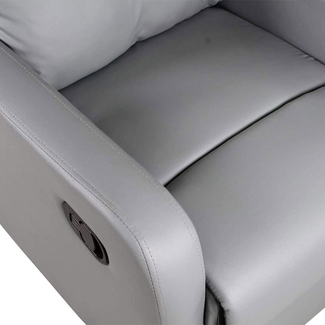 Fauteuil inclinable détente manuelle SAMOA WD repose-pieds amovible en faux cuir