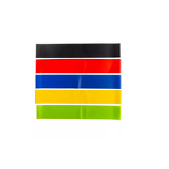 Set 5 pièces élastiques de couleur pour le fitness 187493 bandes de résistance