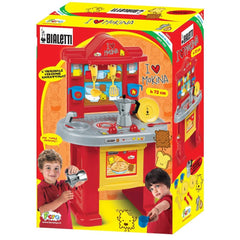Cuisine jouet I love Mokina 415474 Moka Bialetti 72h cm Rouge et Jaune