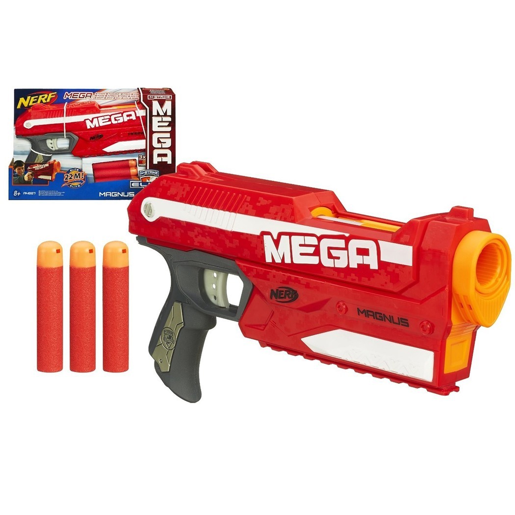 Nerf Mega Magnus 305124 pistolet jouet enfants lance fléchettes de plus de 25 m