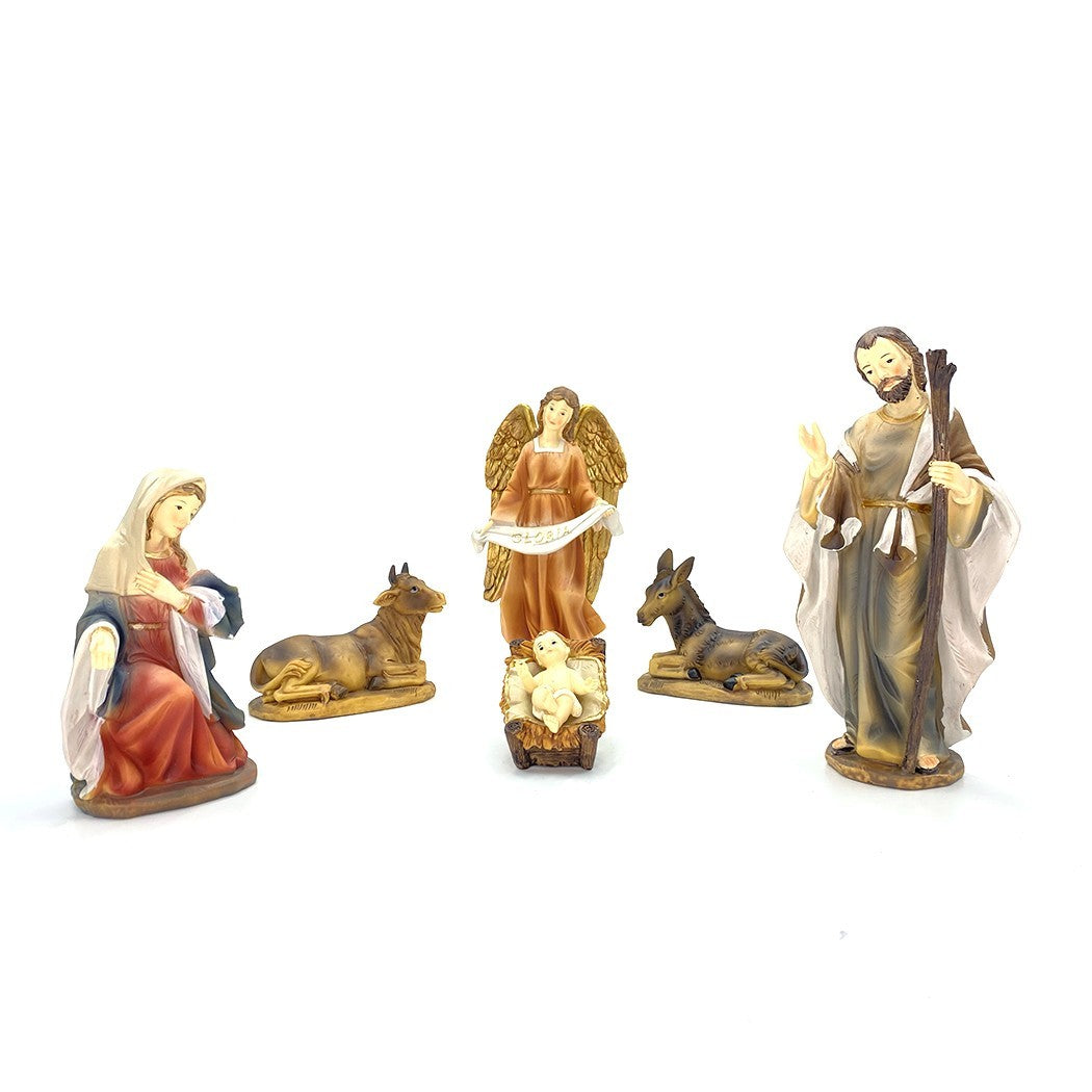 Nativité, pour la crèche 277948 avec 7 personnages en résine décoration de Noël
