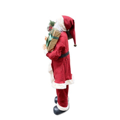 Père Noël géant 120cm 144114 sac de décoration de Noël avec sons et des lumières
