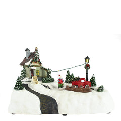 Mobile et décor de Noël 361002 avec magasin lumières musique, mouvement de Noël