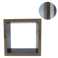 Set de 3 étagères cube et rectangle en bois NOIR 547144 accessoires de montage
