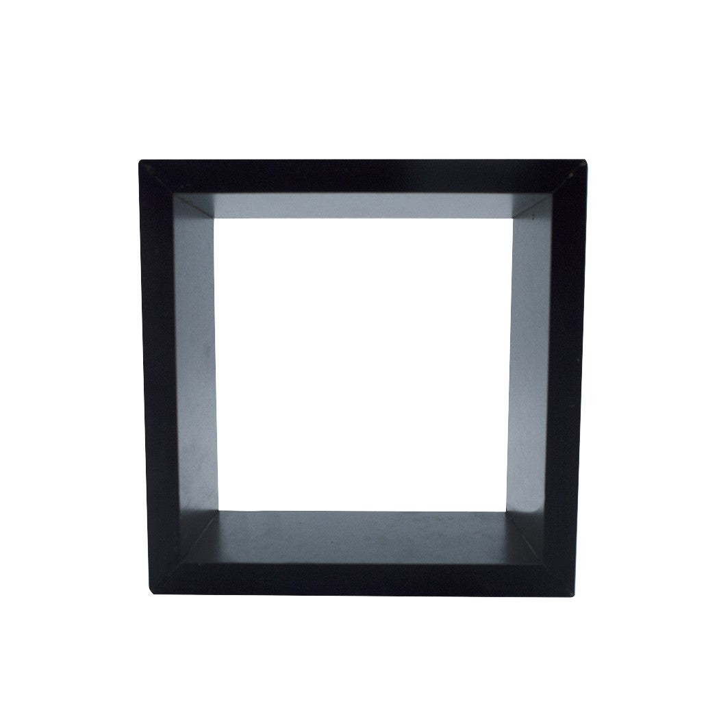 Set de 3 étagères cube et rectangle en bois NOIR 547144 accessoires de montage