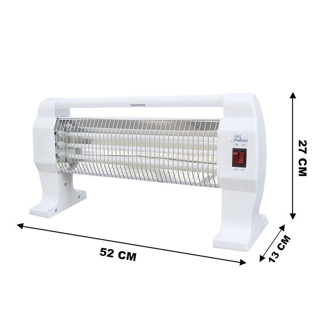Poêle à quartz 1200W 3 éléments de sol avec 3 niveaux de chaleur 064007 poignée
