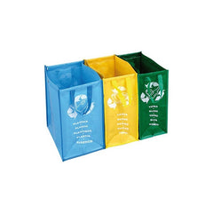 Sacs colorés 004620 pour collecte sélective SET 3 pièces autoportantes armoire