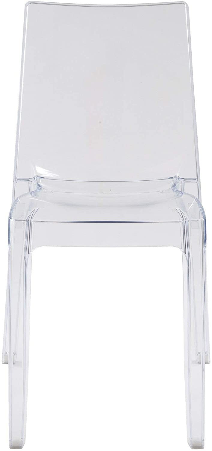 Set 4 pièces Chaise CRYSTAL LIGHT Design Transparent, Polycarbonate 42x38xH83 cm