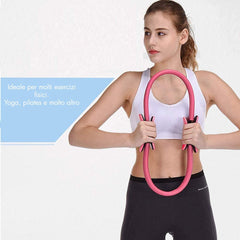 Anneau de fitness de résistance 38cm exercices pilates yoga brûleur graisse, gym