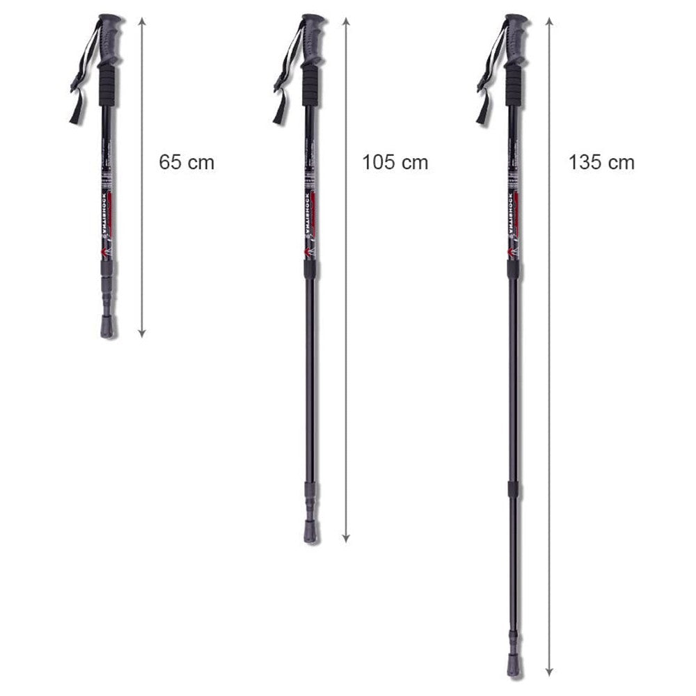 Bâtons de Trekking réglables de 65 à 135 cm 187516 avec poignée antidérapante