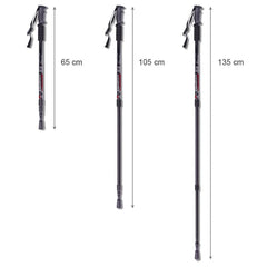 Bâtons de Trekking réglables de 65 à 135 cm 187516 avec poignée antidérapante