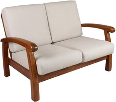 Canapé 2 Places en Bois de hêtre mod. Texas 120x85x83 cm couleur Ecru