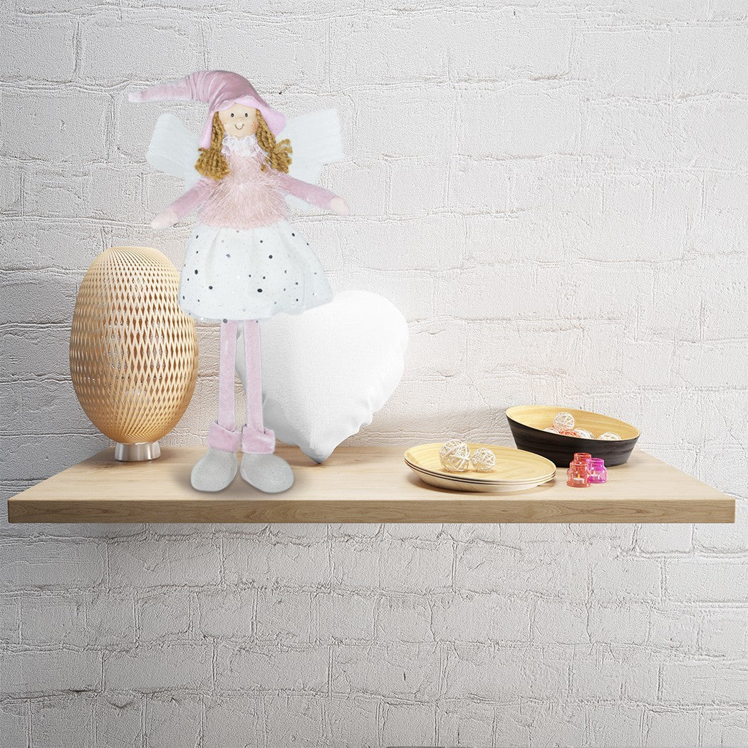 Fée décorative tissu de couleur blanche et rose art. 234045 haute 50cm de Pâques