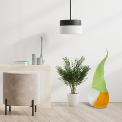Gnome Avec Chapeau 234042 vert et orange 95 Cm en tissu avec barbe de Pâques
