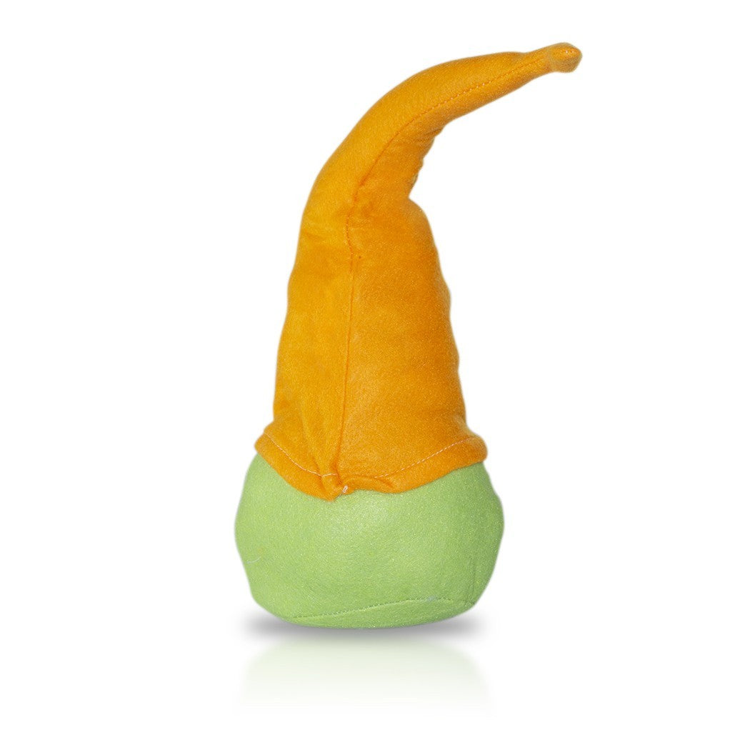 Gnome Avec Chapeau 234044 vert et orange de 46 Cm en tissu avec barbe de Pâques