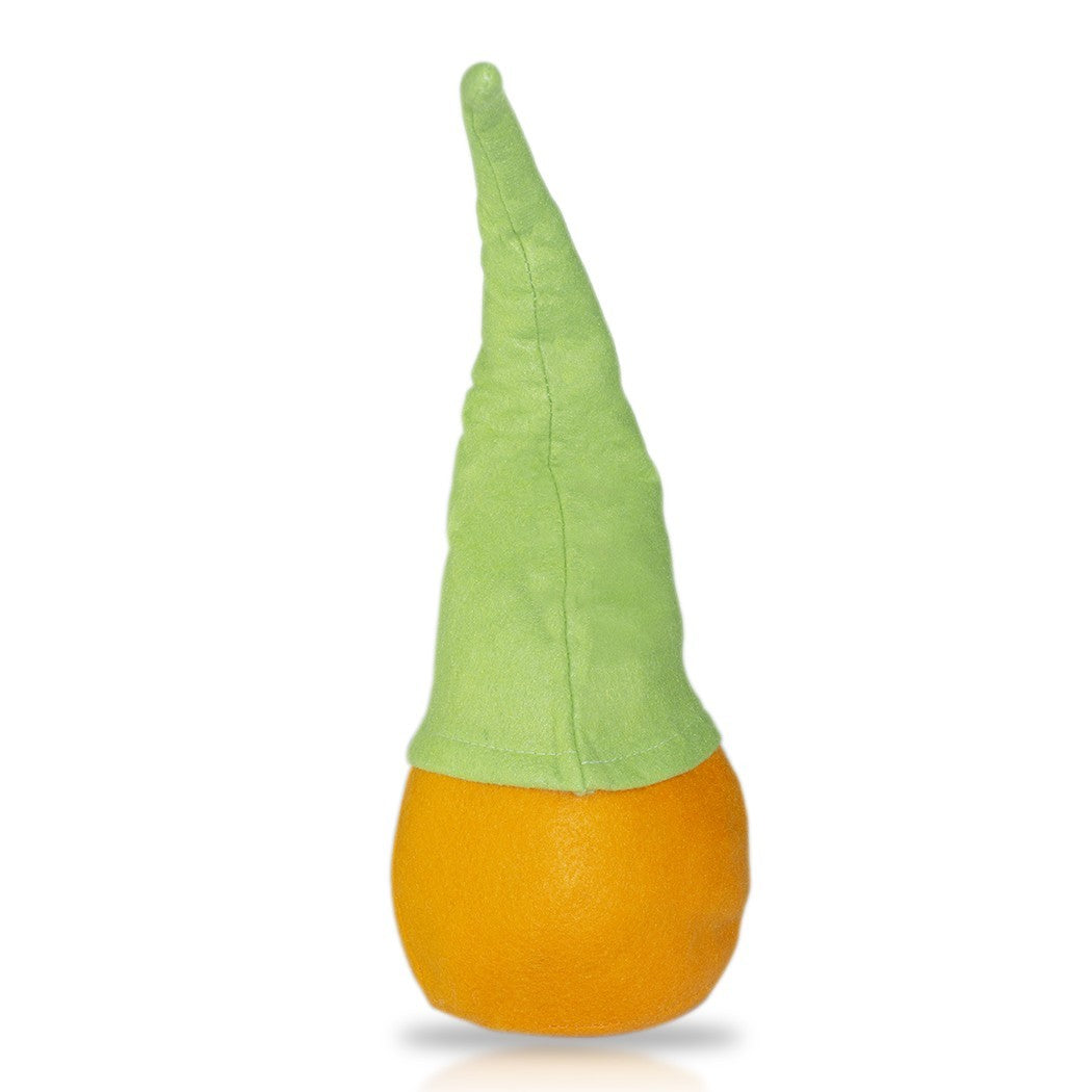 Gnome Avec Chapeau 234044 vert et orange de 46 Cm en tissu avec barbe de Pâques
